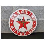 12" Texaco Gasoline Motor Oil Metal Sign