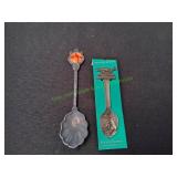 Stuart Ohio & Pewter Florida Souvenir Spoons
