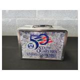 US Mint Metal Collector Tin for 50 State Quarters