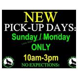 NEW PICKUP DATES - PLEASE FOLLOW