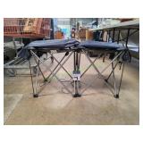 (2) Escalade Outdoor Portable Folding Tables, Blue