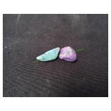 Tumbled Charoite & Tumbled Amazonite