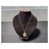 Vtg 14K Gold-Filled Connemara Pendant Necklace