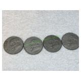 (4) Mexican One Peso