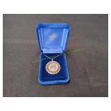 Vtg Double Sided Parthenon Pendant
