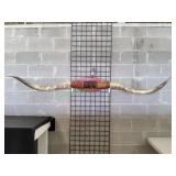 Vtg Texas Longhorn Mounted Steer Horns
