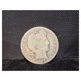 1907-D Barber Half Dollar