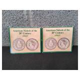 (2) American Nickels of the 20th Century Sets