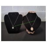 (2) Star of David Pendant Necklaces