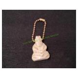 Vtg Hand Carved Stone Buddha Charm