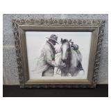 Framed Partners Lithograph by W.H. Ford