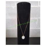 Vtg Sara Coventry Blue Lace Cameo Pendant Necklace