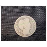 1912-S Barber Half Dollar