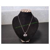 Sterling Silver Music Staff Pendant Necklace