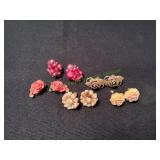(5) Pair of Vtg Clip On Earrings