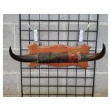 Vtg Steer Horn Wall Mount