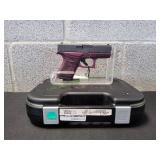 Glock G43 Gen4 9mm Pistol, Black Cherry
