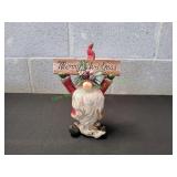 10" Merry Christmas Gnome Figurine