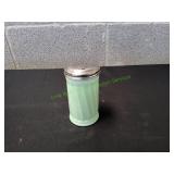 Vtg Ribbed Jadeite Green Glass Sugar Dispenser