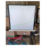 Vtg Small Focal Custom Projector Screen