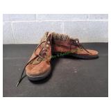 Brown Suede Ankle Boot, Sz 8