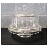 Vtg Godlinger Shannon Crystal Footed Cake Stand
