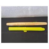 Wooden Rolling Pin w/ Silicone Pastry Mat