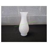Vtg White Milk Glass Hurricane Lamp Shade