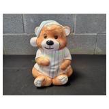 Vtg Sleepy Time Teddy Bear Cookie Jar