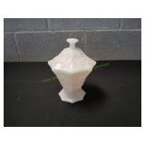 Vtg Anchor Hocking Milk Glass Pedestal Candy Dish