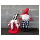 (2) Happy Holidays Extendable Gnomes