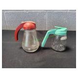 (2) Vtg Syrup Dispensers