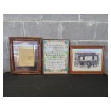 (2) Framed Wall Art & (1) Blank Frame