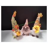 (3) Autumn Plush Gnomes
