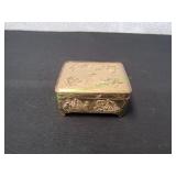 Vtg Japanese Mixed Metal Brass Trinket Box