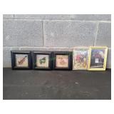 (5) Small Framed Musical Wall Art