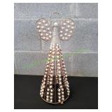 16" Custom Gold-Tone /Faux Pearl Angel Table