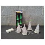 Lemax Crystal Lighted Tree Set, 4pc