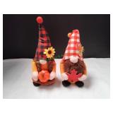 (2) Autumn Plush Gnomes