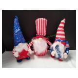 (3) 4th of July Holiday Gnomes