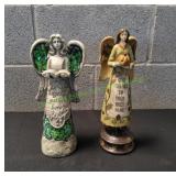 (2) Inspirational Angel Figurines