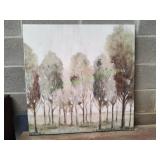 Silent Fall Trees Canvas Wall Art by Eva Watts