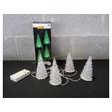 Lemax Crystal Lighted Tree Set, 4pc