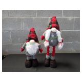 (2) Happy Holidays Extendable Gnomes