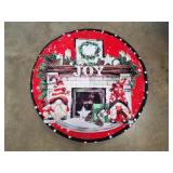 Joy Round Holiday Gnome Area Rug