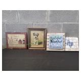 (4) Wall Art