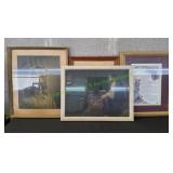(4) Framed Religious Prints