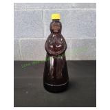 Vtg Mrs. Butterworth Syrup Amber Glass Bottle
