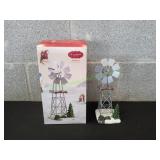 St. Nicholas Square Silver-Tone Metal Windmill