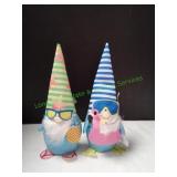 (2) Summer-Time Plush Gnomes